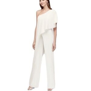 RUBBER DUCKY WOMENS JUMPSUITS & ROMPERS IN WHITE SATIN NWT